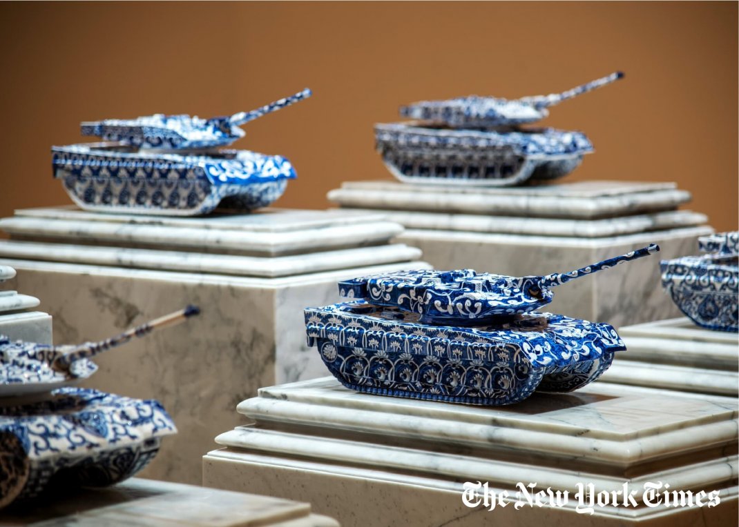 In Bangkok, Translating Military Might Into Porcelain