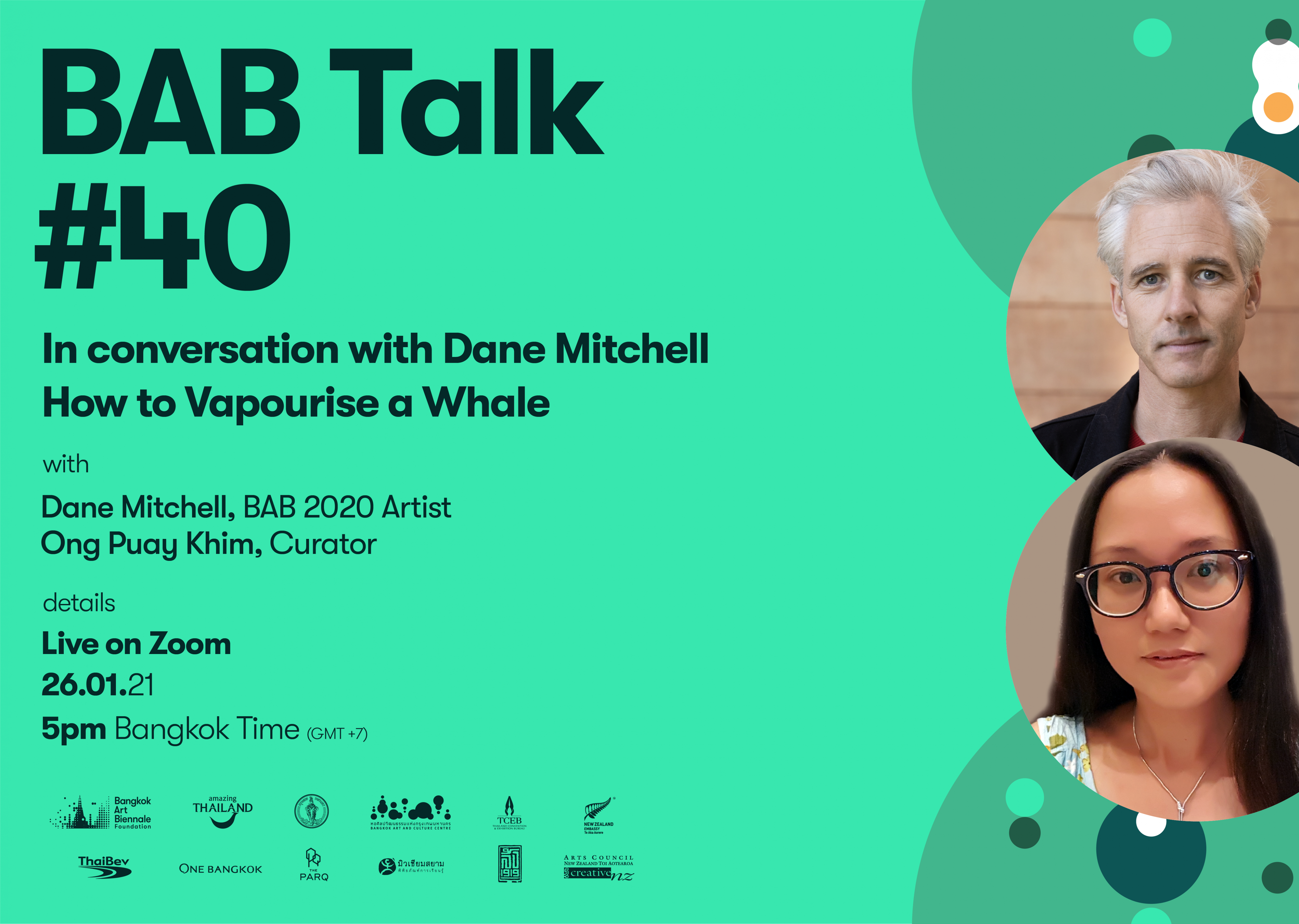 BAB Talk #40 | How to Vapourise a Whale with Dane Mitchell and Ong Puay Khim